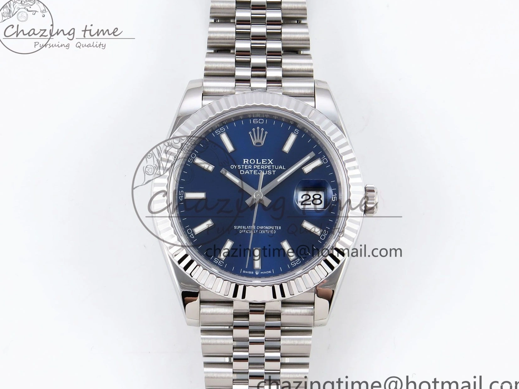 0105 Elegant DateJust 41 126334 904L SS VSF 1:1 Best Edition Blue Dial on Jubilee Bracelet VS 1327